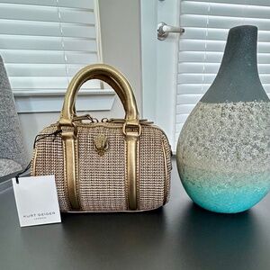 Kurt Geiger Gold Crossbody Mini Kensington